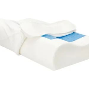 Coussin cale-nuque avec gel, 48 x 30 x 11 cm