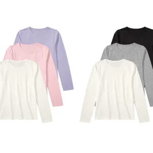 Lot de 3 t-shirts manches longues fille