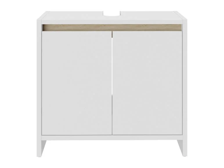 Meuble sous-vasque Oslo, 60 x 55 x 28 cm, blanc — SKU B1T0PNQQ3NIAKLWD - Image 6