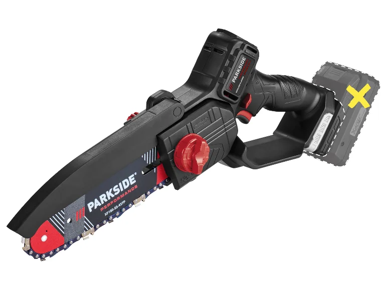 Mini-tronçonneuse à bois sans fil PPAGHS 20-Li A1, 20 V