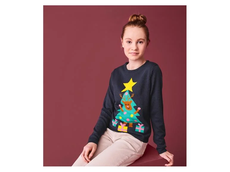 Pullover de Noël à LED fille - Image 4