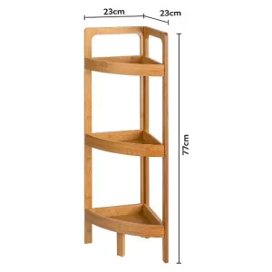 Panier à linge ou étagère d’angle pour salle de bains